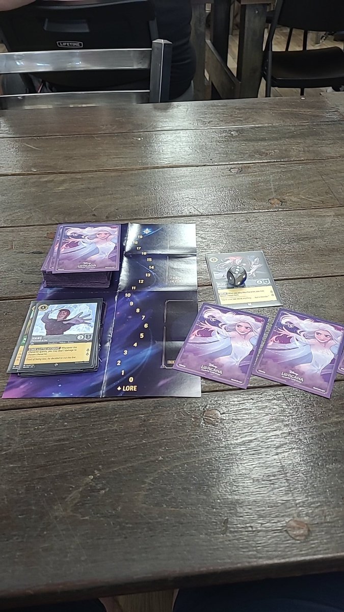 Played @DisneyLorcana for the first time at @CollectiveCCG and all I have to say is WOW! Simple gameplay with deep strategies and great artwork. I have a feeling this game is going to last for a long time.