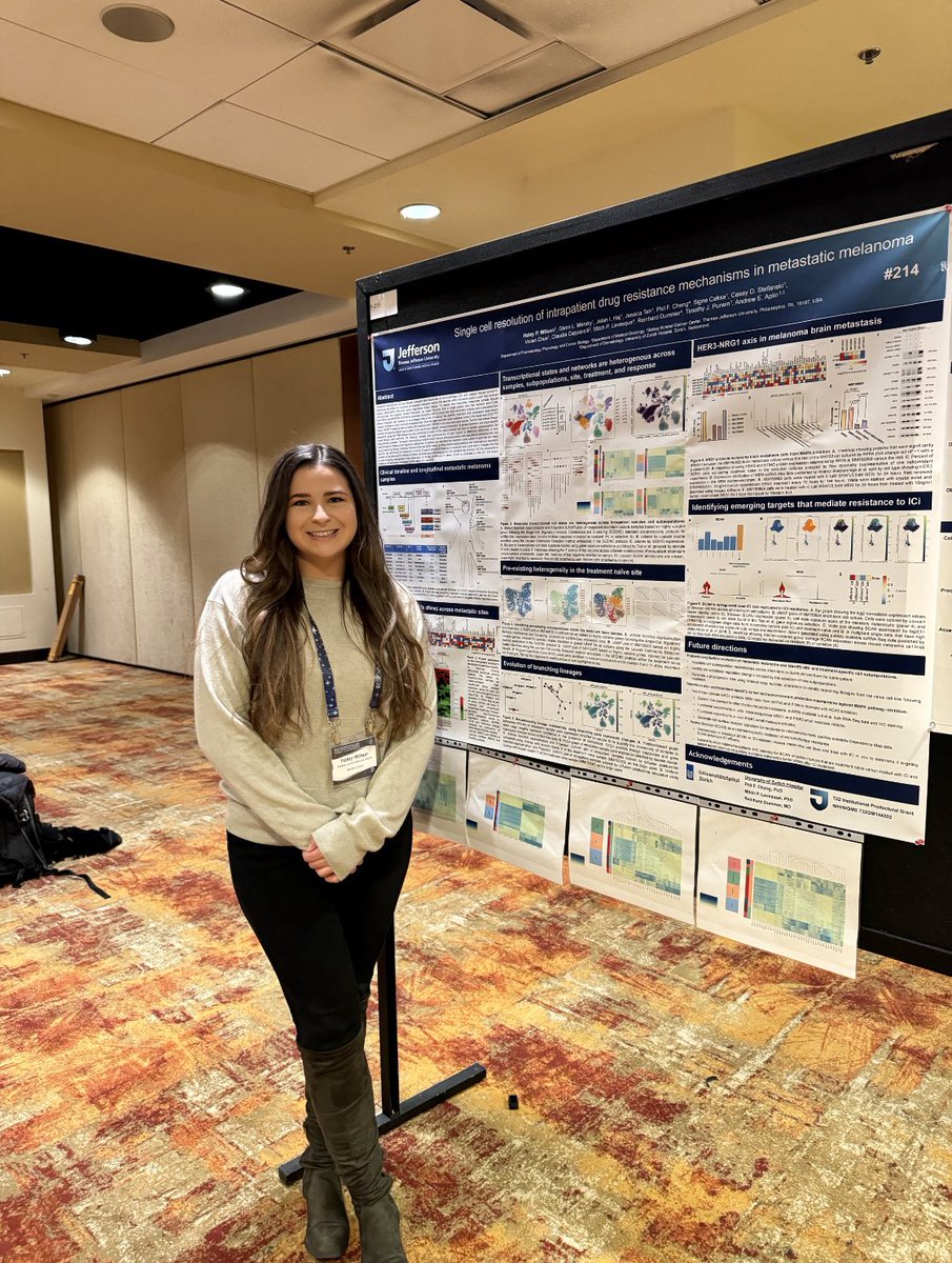 Haley Wilson (@haleypwilson) on Twitter photo Had an amazing time last week presenting my poster at <a href="/SocietyMelanoma/">Society For Melanoma Research</a>! Thanks <a href="/AndrewEAplin/">Aplin Lab - Cancer Research</a> for encouraging every opportunity to present my work and network with incredible scientists. Had an amazing time last week presenting my poster at <a href="/SocietyMelanoma/">Society For Melanoma Research</a>! Thanks <a href="/AndrewEAplin/">Aplin Lab - Cancer Research</a> for encouraging every opportunity to present my work and network with incredible scientists.