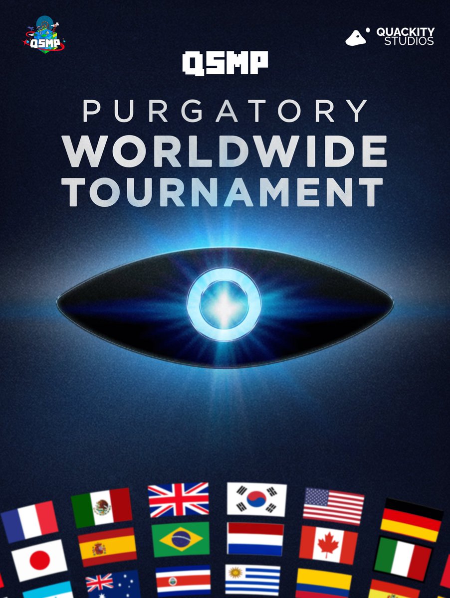 QSMP PURGATORY: WORLDWIDE TOURNAMENT Creators from all around the world welcome! We are launching a public QSMP Purgatory Tournament stretching over multiple days. This will be much harder and will have higher stakes. If you’re a creator that’s interested, reply to this tweet!