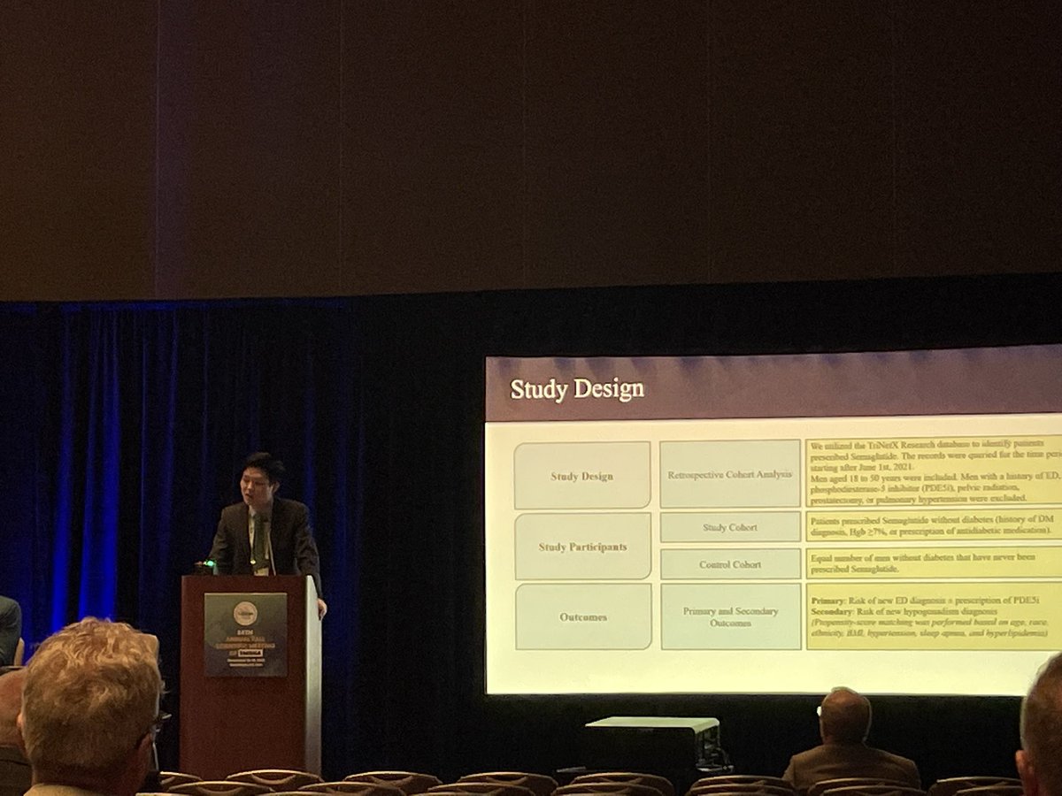 Enjoyed the insightful talks in San Diego☀️ and the opportunity to present our study investigating the association of Ozempic/Wegovy with ED and low T! #SMSNA23 @UTMBUrology @coreyable @TPKohn