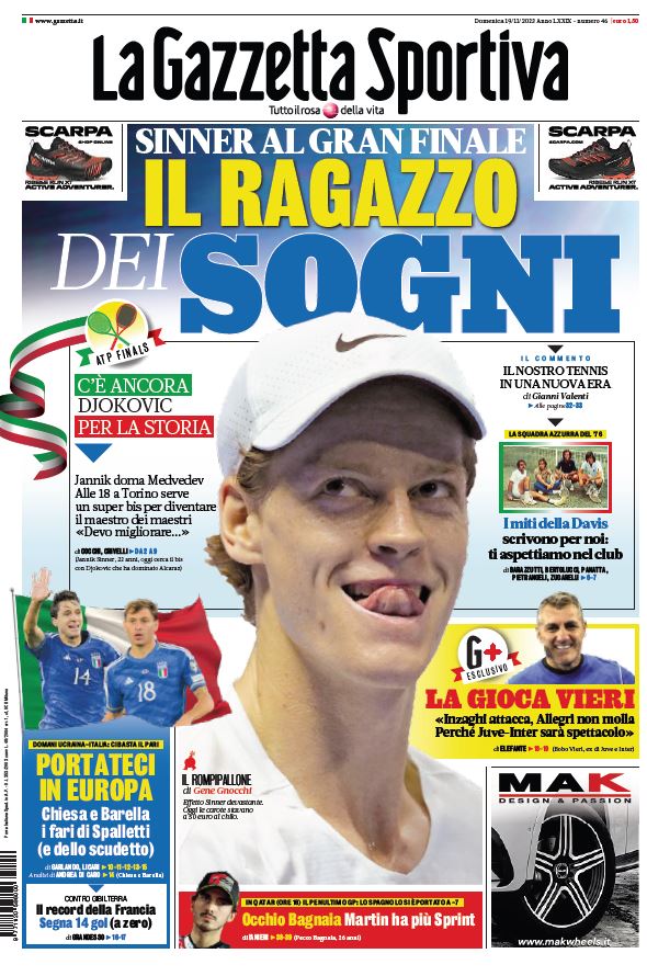 Gazzetta_it's tweet photo. La #primapagina della Gazzetta di oggi 

IL RAGAZZO DEI SOGNI https://t.co/E3HlXPTi1W