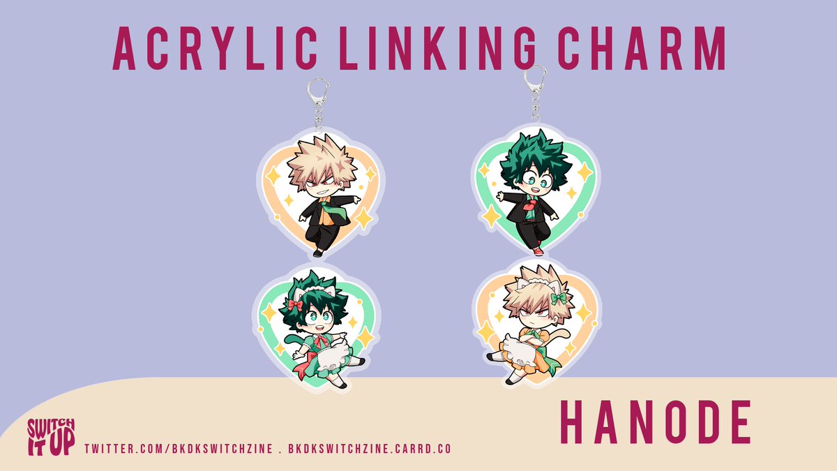 hanode_art's tweet photo. I made a double-sided linking charm for the switch it up zine !! That way you can choose who to put on top and display that side ;>

Pre-orders close in about 4 hours !! 🧡💚 https://t.co/iap6RnuB5u
