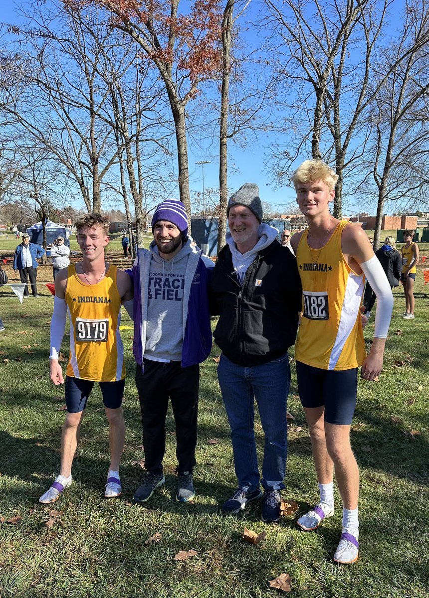 It was great to be in Ohio today for the Mid-East Meet of Champions and getting to see Ryan Rheam and Joe Zinkan compete as Indiana All-Stars! @bhssxctf @TeamIndianaXC