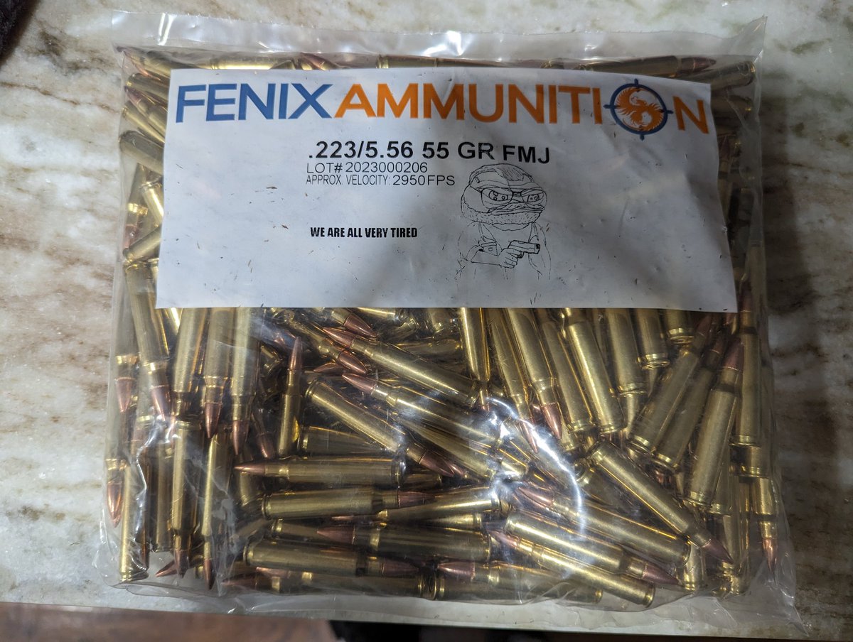 TheFutureTesla's tweet photo. @FenixAmmunition thanks for the ammo and laughs!! 🤣 https://t.co/iyDHNMUpfH