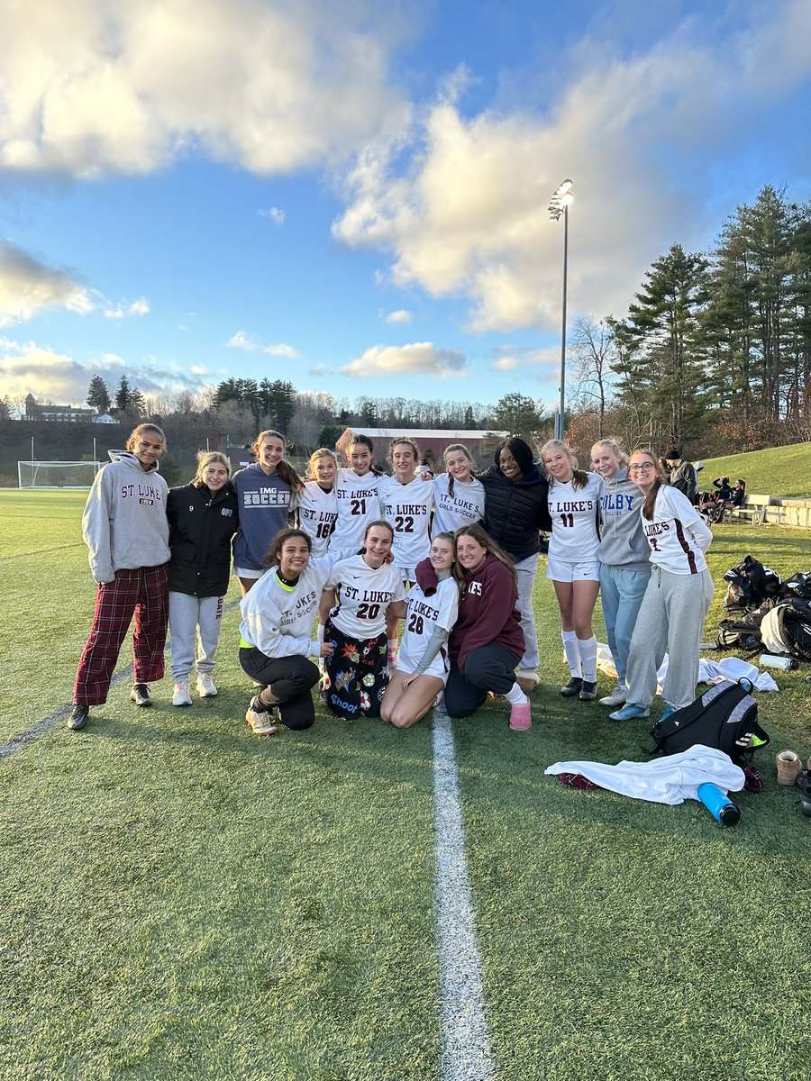 StLukesStorm's tweet photo. Girls soccer advanced to tomorrow’s @nepsac final with a 1-0 win against #2 seed KUA. The Storm will play for the Class C Championship at Westminster School vs. GFA at 11am #GoStorm https://t.co/JYm5STG0W5