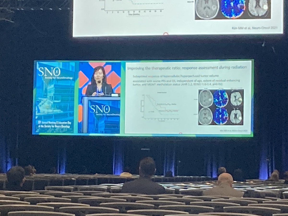 ⁦@MichelleMKimMD⁩ giving an amazing talk on RANO-RT at ⁦@NeuroOnc⁩ Meeting.