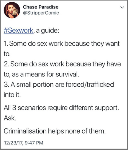 Absolutely.

#Decrim
#SexWorkShouldBeSafeWork

Love to @StripperComic for the 411.