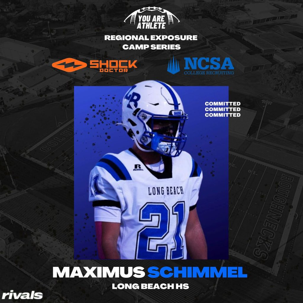 SchimmelMaximus's tweet photo. Thank You @youareathlete @ShockDoctor for reaching out with the camp invite and I can’t wait to attend. @CoachTenebruso @CoachMalizia @Mrcollins077 @CoachMartinLBHS @LBHS_Football @coachHughes64LB https://t.co/h5Rk4ihl9L