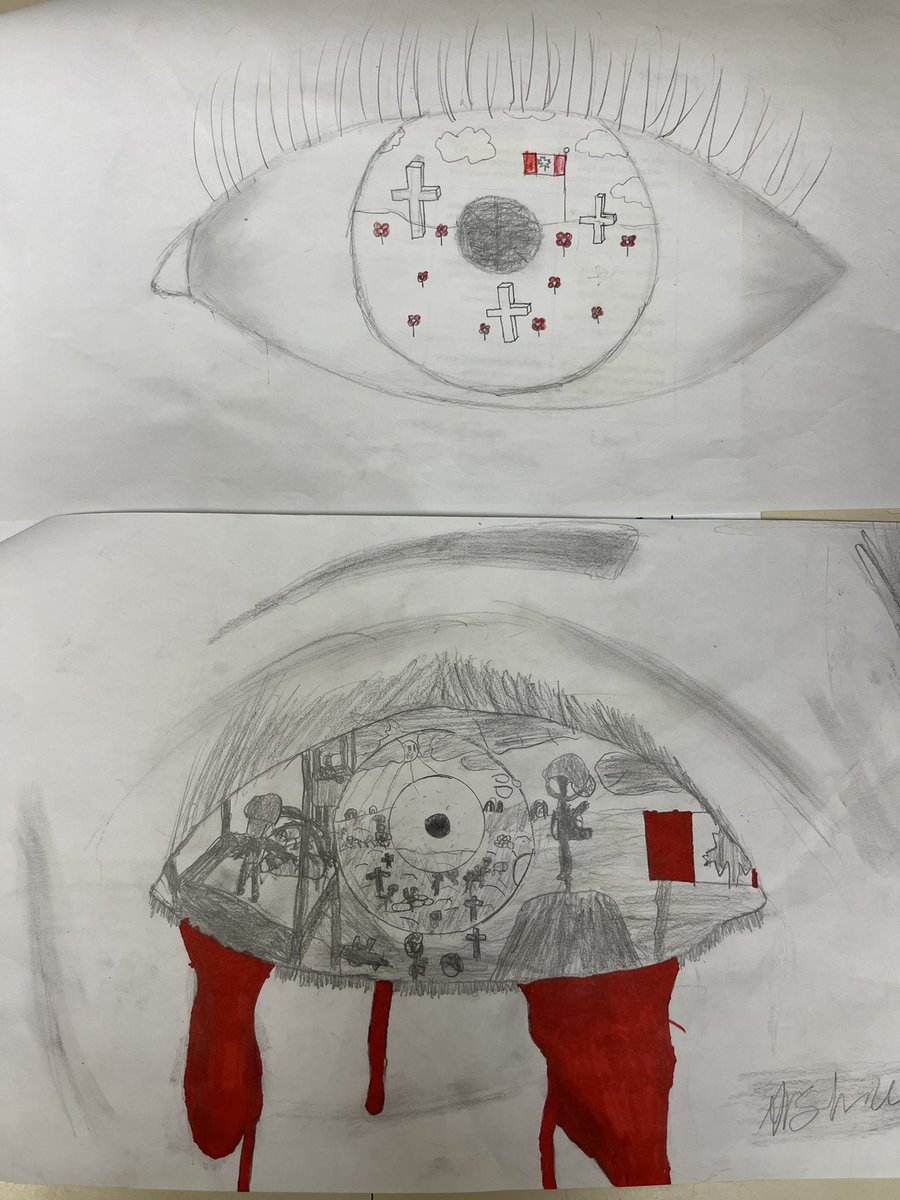 Love how these “Eye Remember” pieces turned out! <a href="/ps_baxter/">Baxter Central PS</a> <a href="/SCDSB_Schools/">Simcoe County District School Board</a>