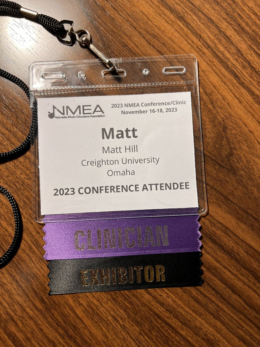 It was a great week of conference activities at NMEA. I’m grateful for the opportunity to share a session and to have a composition premiered. Plenty of laughs too. #nmea2023 #choir #acda #Creighton