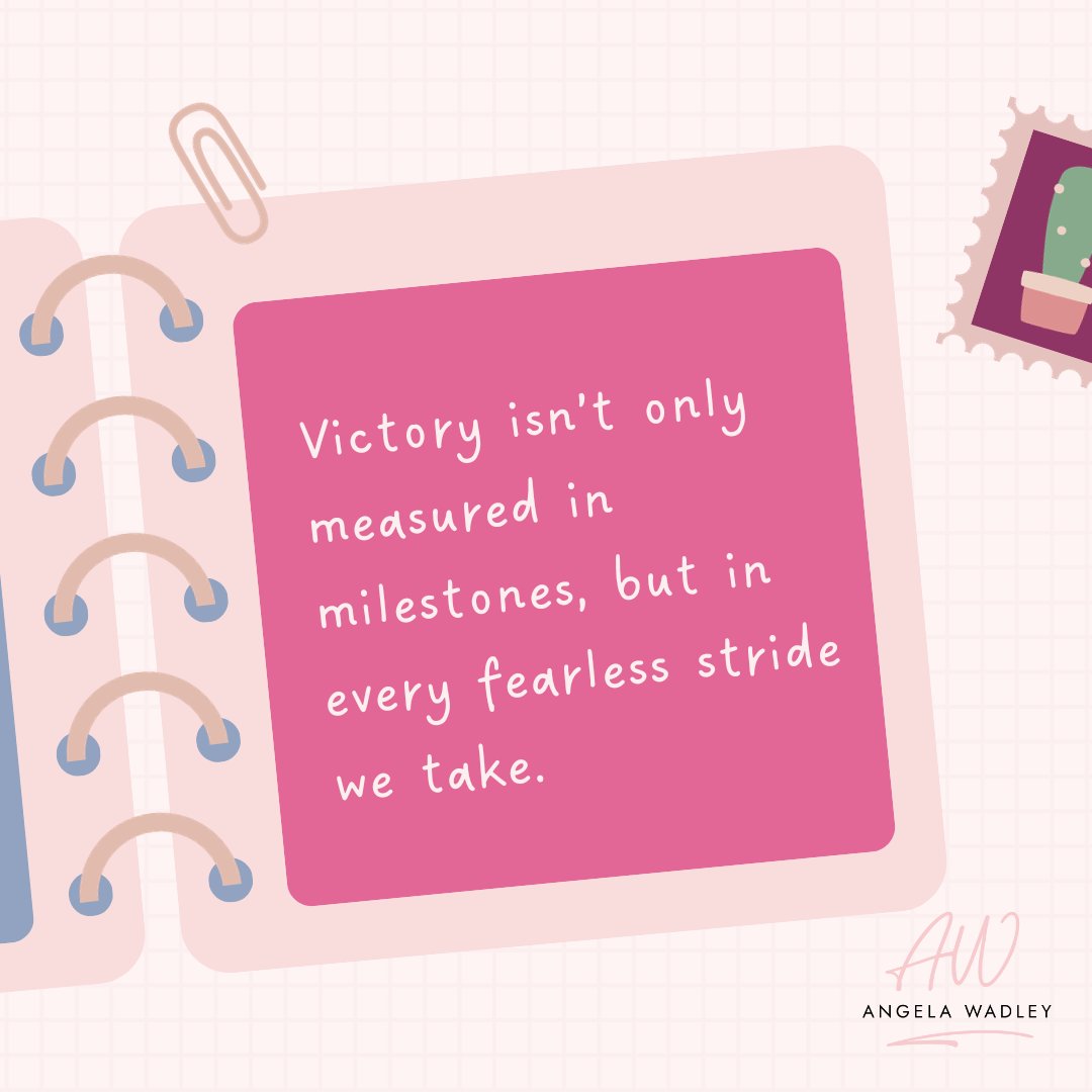 Victory doesn't solely dwell in grand achievements; it resides in every fearless step we take. Each stride, bold and courageous, propels us toward triumph. Embrace the journey, for it's the sum of strides that form the path to success. #StrideTowardsVictory #FearlessJourney # ...