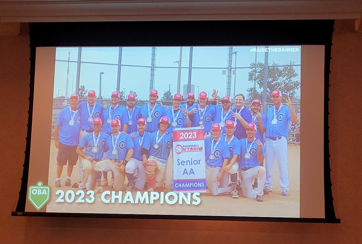BallMechanic's tweet photo. A couple @BruinsMBSB ball players in this pic, courtesy of @BaseballOntario AGM https://t.co/wc3Y5dig6Y
