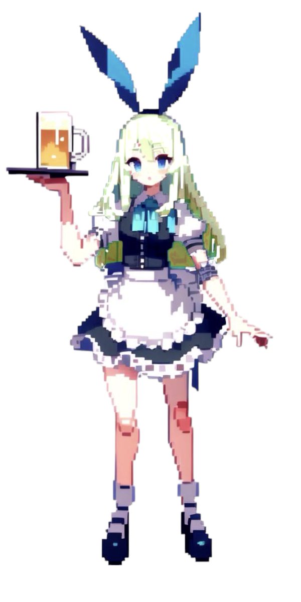 Xe35Aoa0FYdLCpl's tweet photo. ウェイトレス島風　(メイド島風) 　
PixelArt ver.
#figuma #島風 #艦これ #フィギュア #メイド服 #AIイラスト #PixelArt https://t.co/uaVQk1YEKY