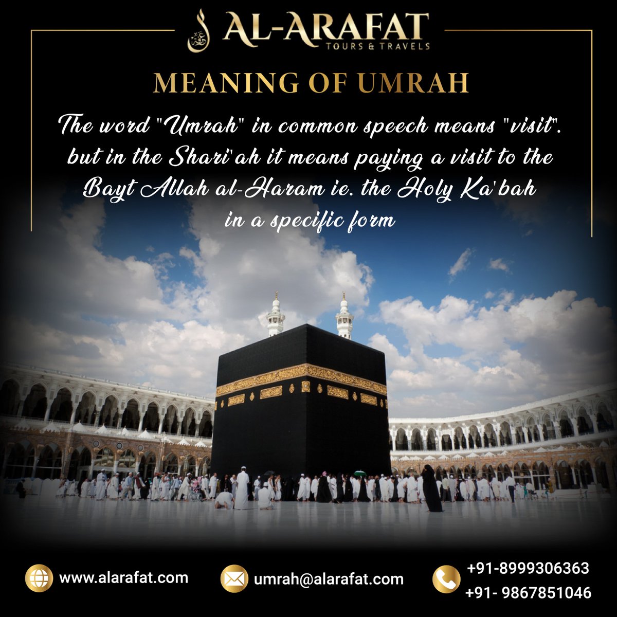 alarafatmumbai's tweet image. &quot;Embarking on a spiritual journey with Umrah, where faith meets devotion, and hearts find tranquility. 🕋✨ #UmrahJourney #SpiritualReflections&quot;