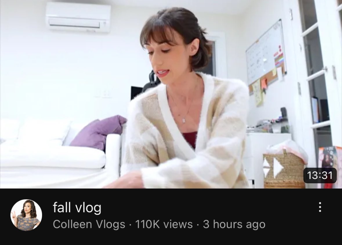 colleenfiles's tweet photo. colleen ballinger posts her first vlog in over four months https://t.co/DWVOF56ztX