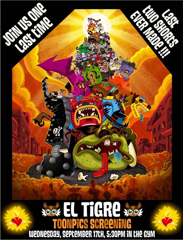 mexopolis's tweet photo. And this PPG group pose inspired our last group pose from the final episode of El Tigre. https://t.co/R5QDuubZnb