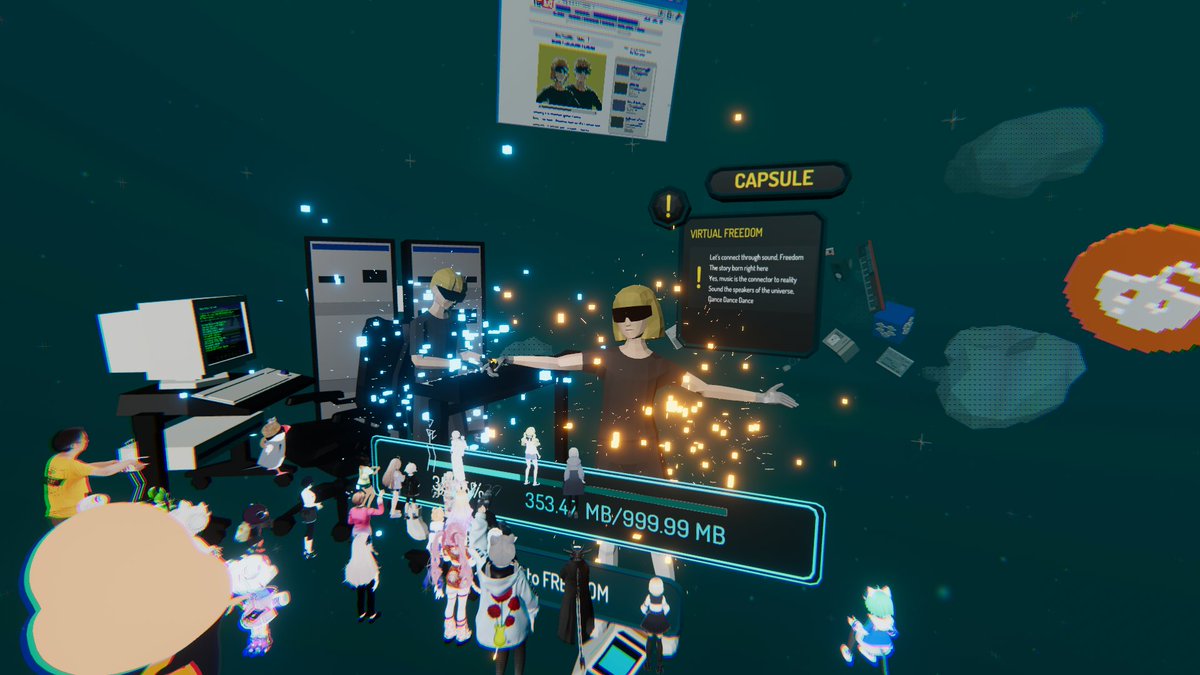 このあとAM11時(JPT)より CAPSULE Live in VRChat-メトロパルス- FINAL よろしくおねがいいたします。 #raindanceimmersive #CAPSULEHOUSE_VR