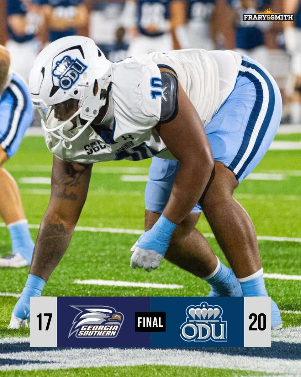 𝗦𝗧𝗔𝗬𝗜𝗡𝗚 𝗔𝗟𝗜𝗩𝗘 @ODUFootball KEEPS their bowl hopes alive with a win in Statesboro!🦁