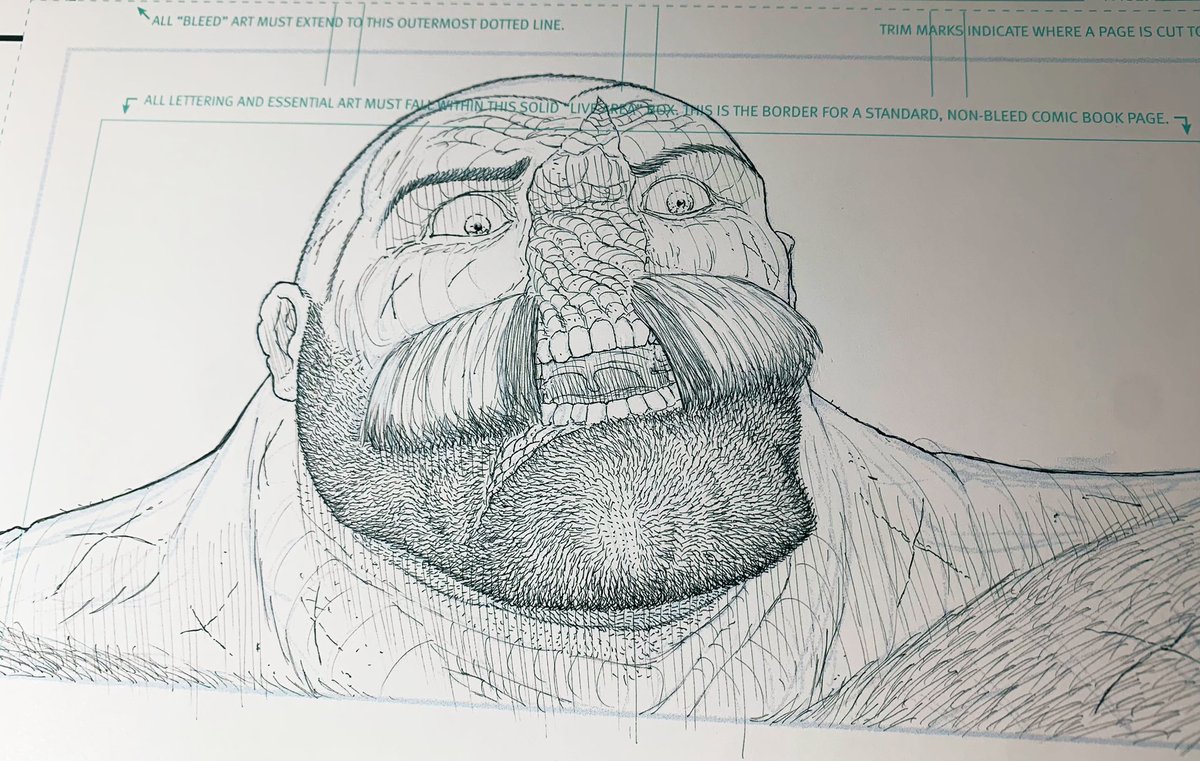 NickPitarra's tweet image. Late Night inking WIP…