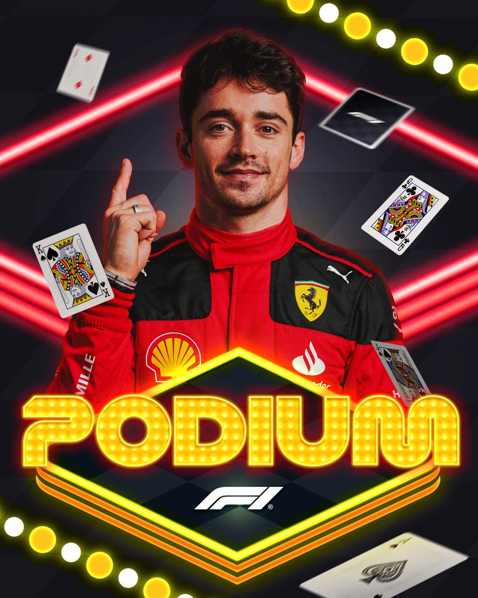 Formula 1 (@f1) on Twitter photo Simply sensational, <a href="/Charles_Leclerc/">Charles Leclerc</a> 👌
A well-deserved podium for the <a href="/ScuderiaFerrari/">Scuderia Ferrari HP</a> driver, who put in a beautiful last-lap move to take P2!
#LasVegasGP #F1 Simply sensational, <a href="/Charles_Leclerc/">Charles Leclerc</a> 👌
A well-deserved podium for the <a href="/ScuderiaFerrari/">Scuderia Ferrari HP</a> driver, who put in a beautiful last-lap move to take P2!
#LasVegasGP #F1