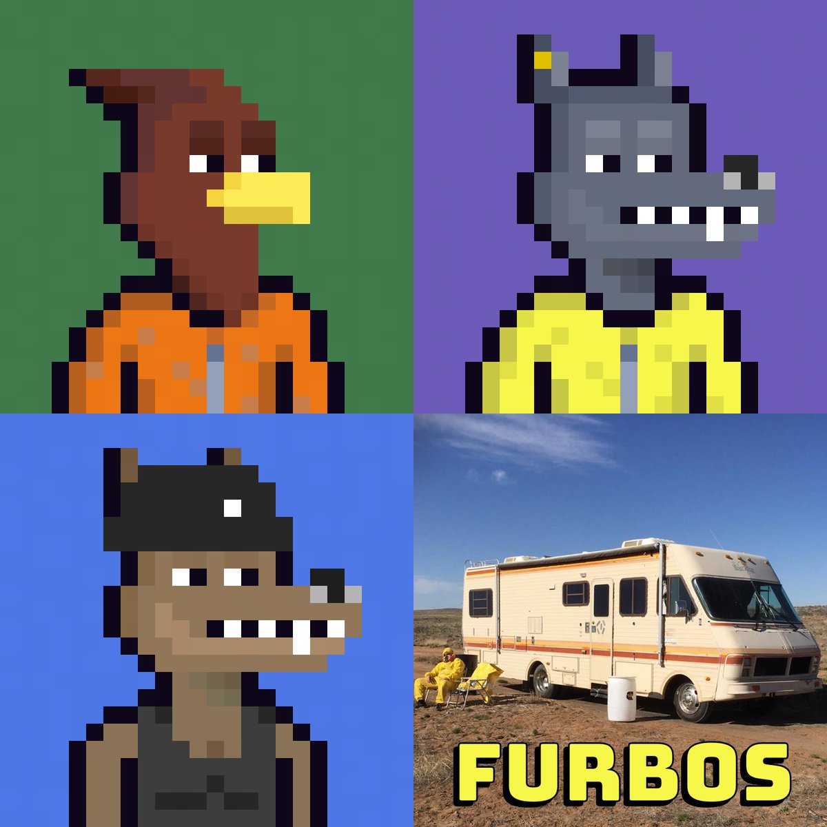 FurbosNFT's tweet photo. @tortugo @Nakamigos They are in the camper cookin' https://t.co/YbRSrAnLif