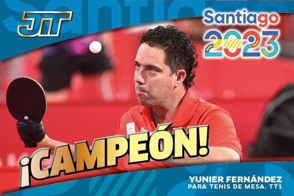 ¡Muchas Felicidades!
👏🥇 Yunier Fernández
🏓Para Tenis de Mesa TT 1.
 #MasRetosMasCompromiso #Cuba 🇨🇺 #LatirAvileño