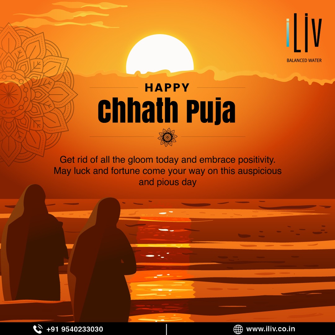 Warm wishes on Chhath Puja to everyone. Let us come together to thank Mother Nature for all the love and blessings she has ever showered us with.

#iLiv #iLivbalance #ChhathPuja2023 #Sun #Nature #Festival #BalancedWater #PurifiedWater #Healthy #StayHydrated
