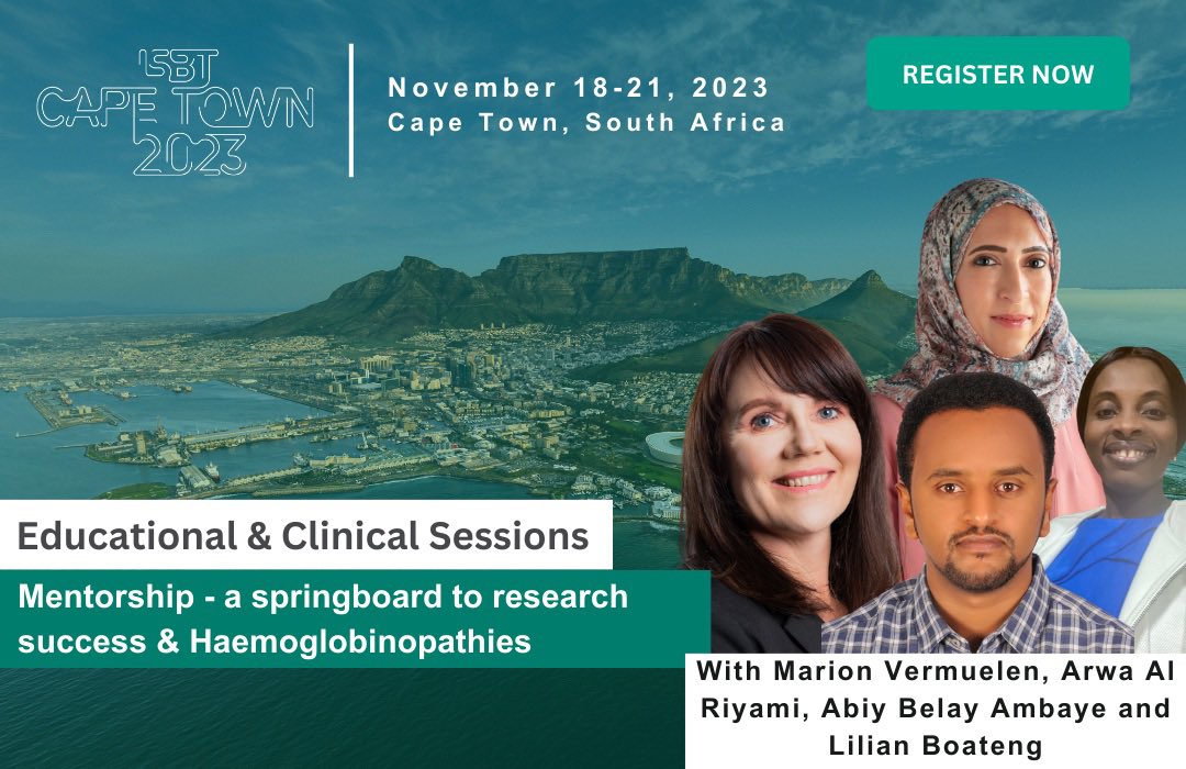 I will be a speaking at #ISBTCapeTown organized by @ISBTCO , in two sessions: Sunday 19th Nov; ‘E-Learning in #Transfusion #education’ ; 14.45 pm- Auditorium Monday 20th Nov; ISBT #ITRYIT program ; ‘Empowering Clinical Researchers through mentorship’; 16:00 pm- Ballroom East…