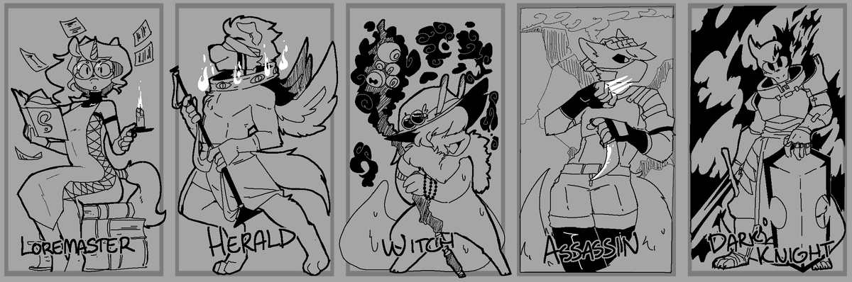 hijackerdraws's tweet photo. another five done.
some delays due to family medical emergencies, but we can make it all up during the thanksgiving weekend, I'm sure of it!

Which is your favorite?
-
@Array_71_
@proteinsmann 
@FluzzMane
@CaelumApollo 
@ArthagK https://t.co/RNLPmFuqsZ