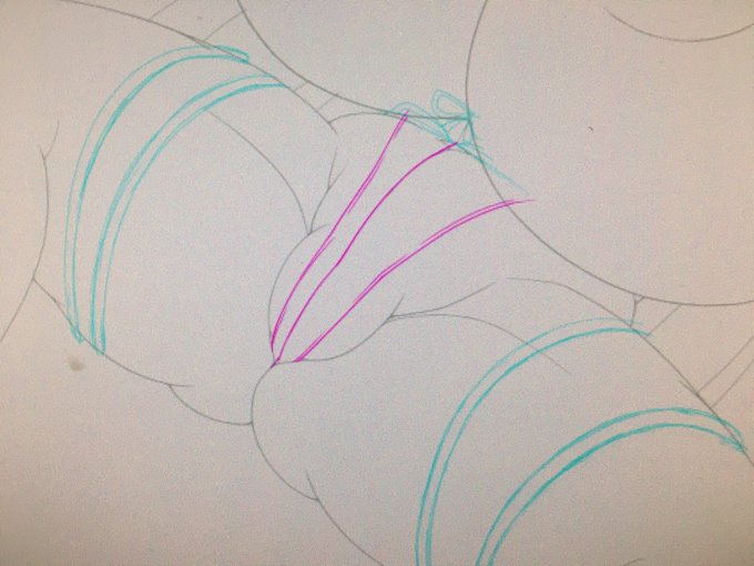 スケベエトランゼちゃんのえっちハイレグをペン入れ…。
ヒョー!(΄◉◞౪◟◉`)顔突っ込みてぇ〜!

ハイレグって、えっち大好き❤って感じがいいですよね(何言ってんだおまえ) 