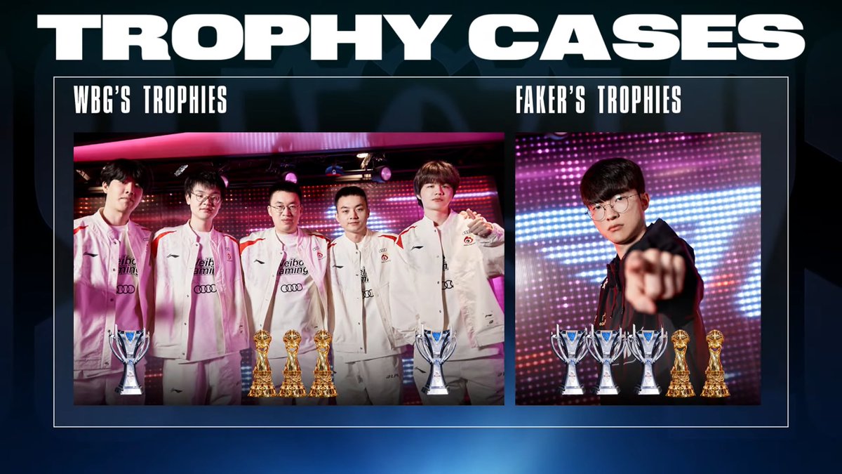 Faker's trophy case kinda stacked