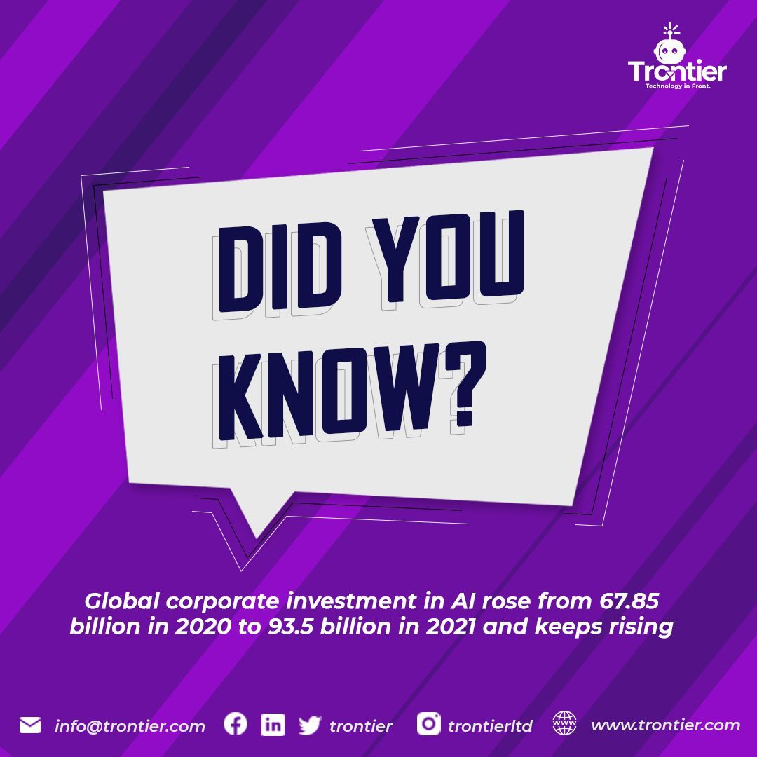 TrontierAI's tweet photo. AI is big and rising!
Delve into the the world of AI and Data science with our courses.
Visit ➡ https://t.co/ZPBi7qumeR 

#artificialintelligence #machinelearning #bigdata #industry #datascience #deeplearning #data https://t.co/JFJlIEyqEM