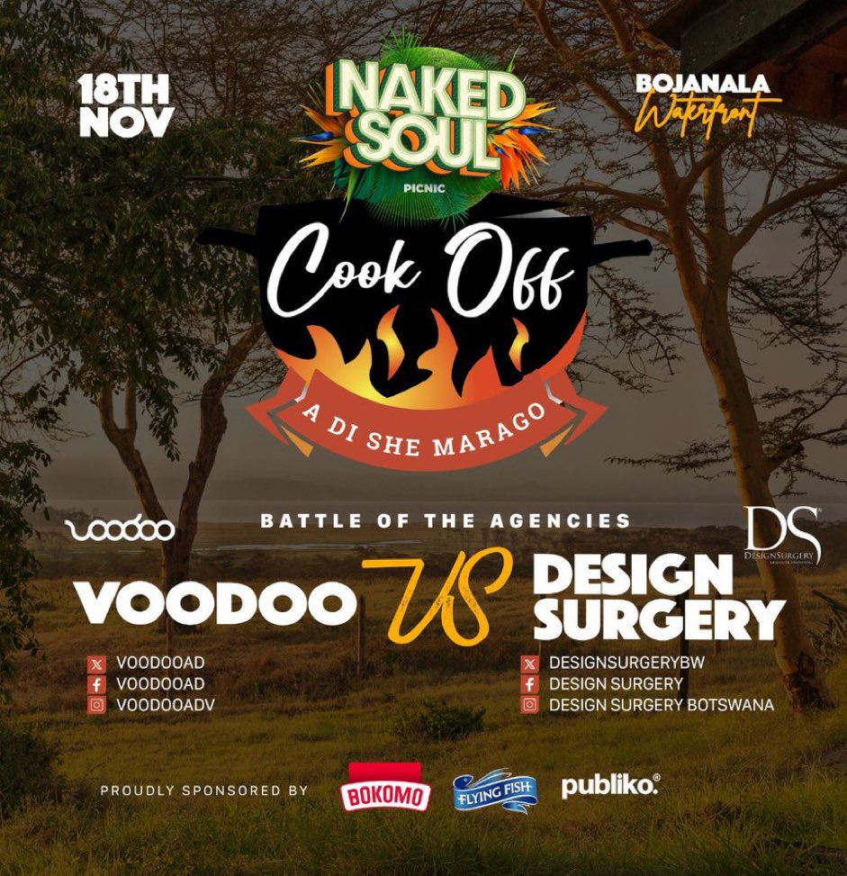 The_Cookoff's tweet image. #Recap: We had @voodooad &amp;amp; @designsurgerybw going head-to-head at the @Naked_SoulPic, blending live music &amp;amp; culinary creativity. Theme: Transform classic Christmas recipes into nostalgic culinary delights. #CulinaryCampaigns by Bokomo Botswana