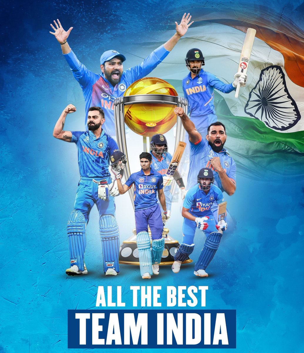Time to fulfill the #gloriouspurpose , Goodluck #TeamIndia #INDvsAUSfinal #INDvsAUS #TeamIndiainFinal #ICCWorldCupFinal
