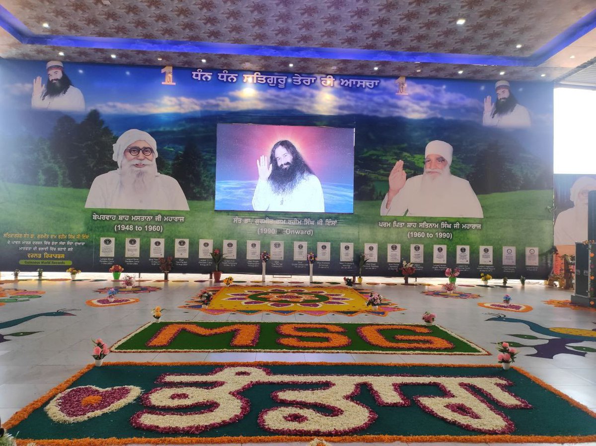 DSSNewsUpdates's tweet photo. Simple yet heartwarming decorations add a festive🎉 glow to Punjab during the MSG Bhandara. Witness Celebrations✨ with warmth and simplicity! #MSGIncarnationMonth #MSGBhandara #DeraSachaSauda https://t.co/RxgVv82JCr