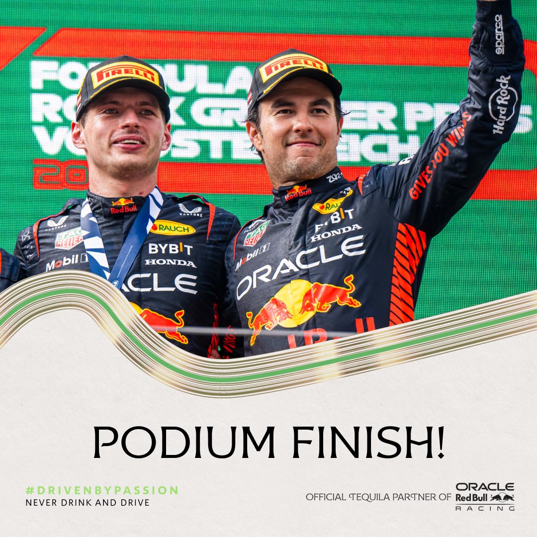 Salud to the Oracle Red Bull Racing team on an exceptional race! 

#PatronTequila #PatronxChecoPerez #DrivenByPassion #LasVegasGP