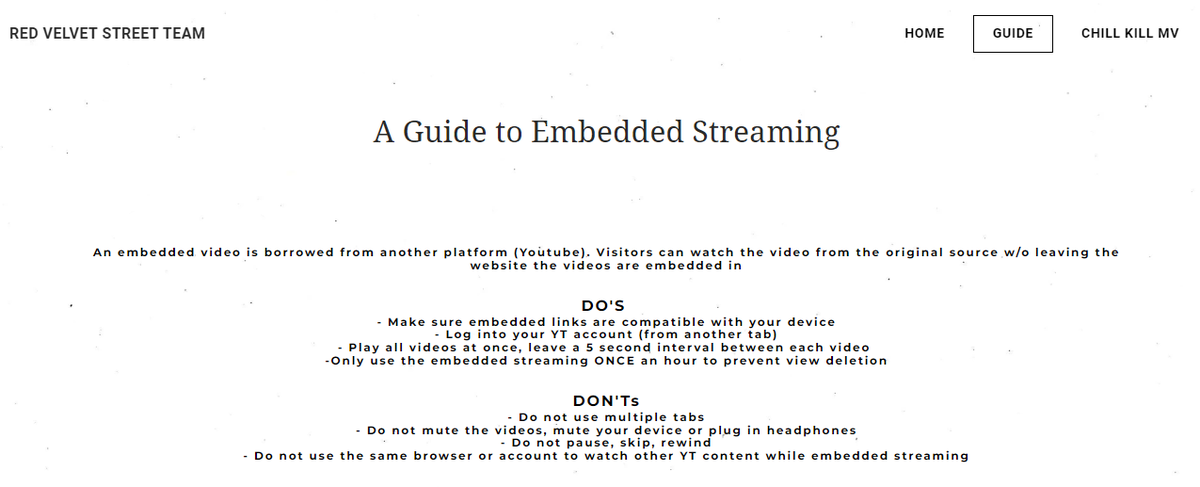 RVStreamingTeam's tweet photo. If you are streaming thru the embedded links, make sure that you are following the guide.

Credits to @rv3streetteam for the embedded links https://t.co/TObWJzVwei