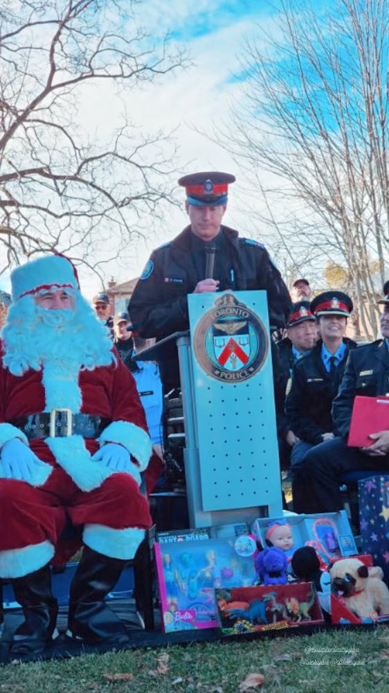 1/3: Alert!!! Fantastic kick off for the 30th (YES 30th!!) Toronto Police Service Auxiliary Toy Drive today at 43 Division!!! Thank you so much to amazing volunteers (especially our Auxiliary members!!!), who make this happen every year, and to the corporate donors,