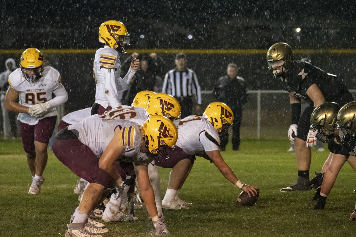 Neither the Xavier Prep football team nor the pouring rain was going to stop <a href="/WestCovinaHSFB/">West Covina High School Football</a> from earning a spot in next Saturday's D-10 title game. WCHS 19, XP 3 in Palm Desert, Thanks to Josh Diaz for the photos. <a href="/mike_maggiore/">Mike Maggiore</a> <a href="/Coach_MattyJ/">Matthew Johnson</a> <a href="/westcovinahs/">West Covina High School</a>