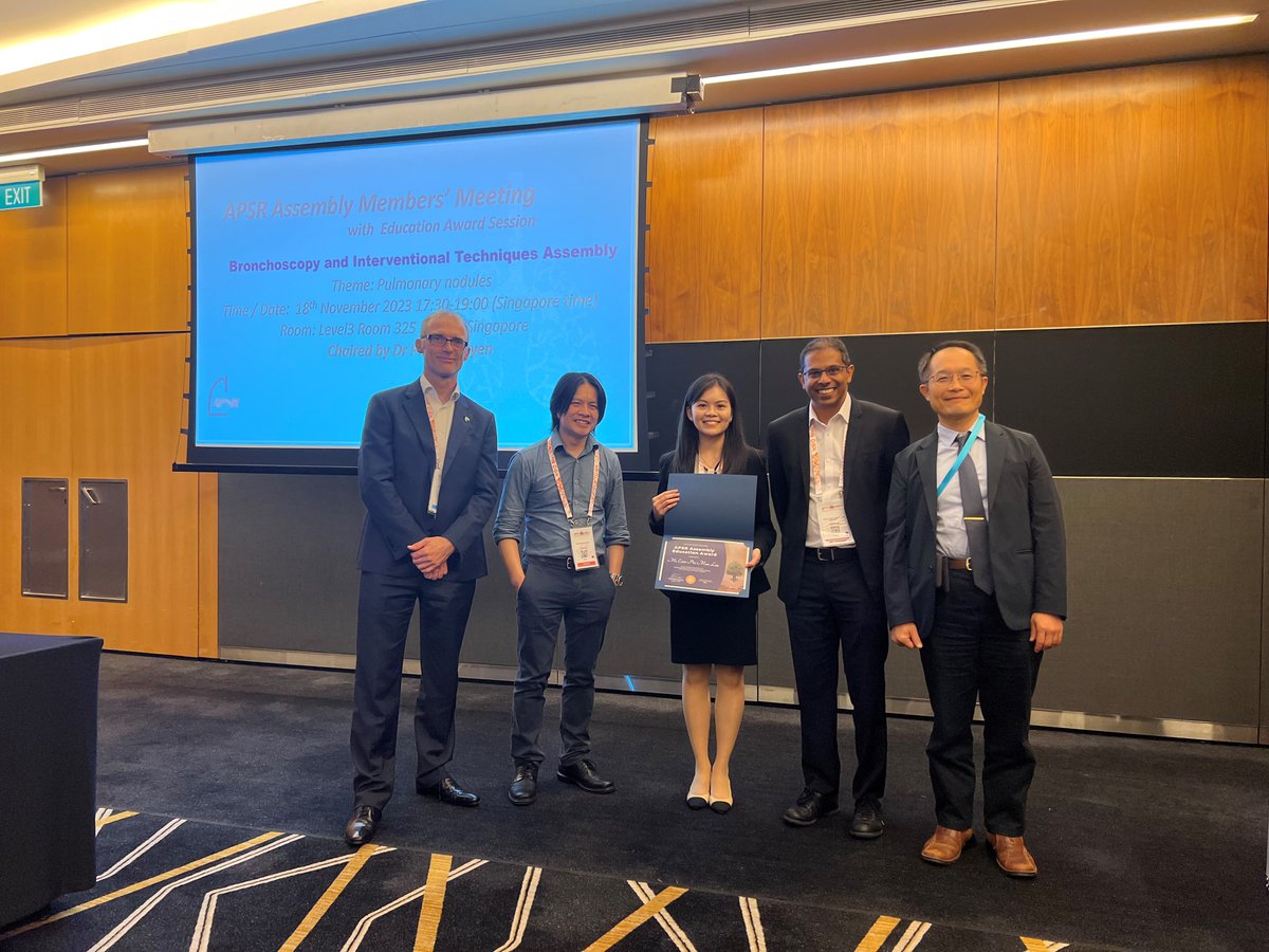 Y C Gary Lee (@ycgarylee) on Twitter photo Congratulations <a href="/estee_lau/">Estee Lau</a> on the <a href="/APSRapsr/">Asian Pacific Society of Respirology</a> 2023 award of the #Bronchoscopy & Interventional Techniques Assembly on her PhD research to prevent Indwelling #Pleural Catheter infections. Hard work pays off! <a href="/sgthoracicsoc/">STS</a> <a href="/Resp_Health/">Respiratory Health</a> <a href="/EdithCowanUni/">Edith Cowan University (ECU)</a> <a href="/NCARD_research/">National Centre for Asbestos Related Diseases</a> <a href="/Charlies_Resp/">Charlieās Respiratory</a> Congratulations <a href="/estee_lau/">Estee Lau</a> on the <a href="/APSRapsr/">Asian Pacific Society of Respirology</a> 2023 award of the #Bronchoscopy & Interventional Techniques Assembly on her PhD research to prevent Indwelling #Pleural Catheter infections. Hard work pays off! <a href="/sgthoracicsoc/">STS</a> <a href="/Resp_Health/">Respiratory Health</a> <a href="/EdithCowanUni/">Edith Cowan University (ECU)</a> <a href="/NCARD_research/">National Centre for Asbestos Related Diseases</a> <a href="/Charlies_Resp/">Charlieās Respiratory</a>