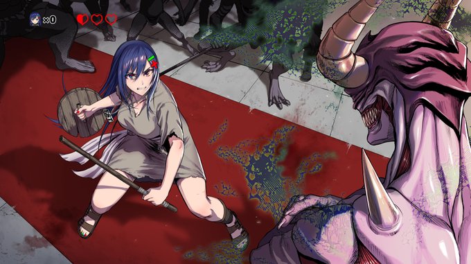 難しいゲームや、高難度モードでのRTAをテーマにした「第二回無理ゲーRTAマラソン」のイラストを描かせていただきました!
看板キャラのESTちゃんが険しい戦いに挑むの図です。
11月18日～19日の二日間開催です!
#無理ゲーRTA 