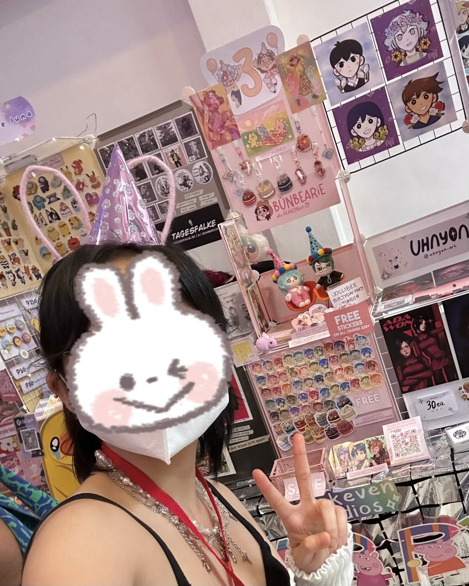 BUNBEARiE's tweet photo. you're all invited to my birthday party 🥰 #StickerConMNLHoliday TABLE 3 at whitespace manila 🥳
#StickerConMNL
@StickerConMNL
#StickerConMNL2023 https://t.co/WxcWMKAOqR