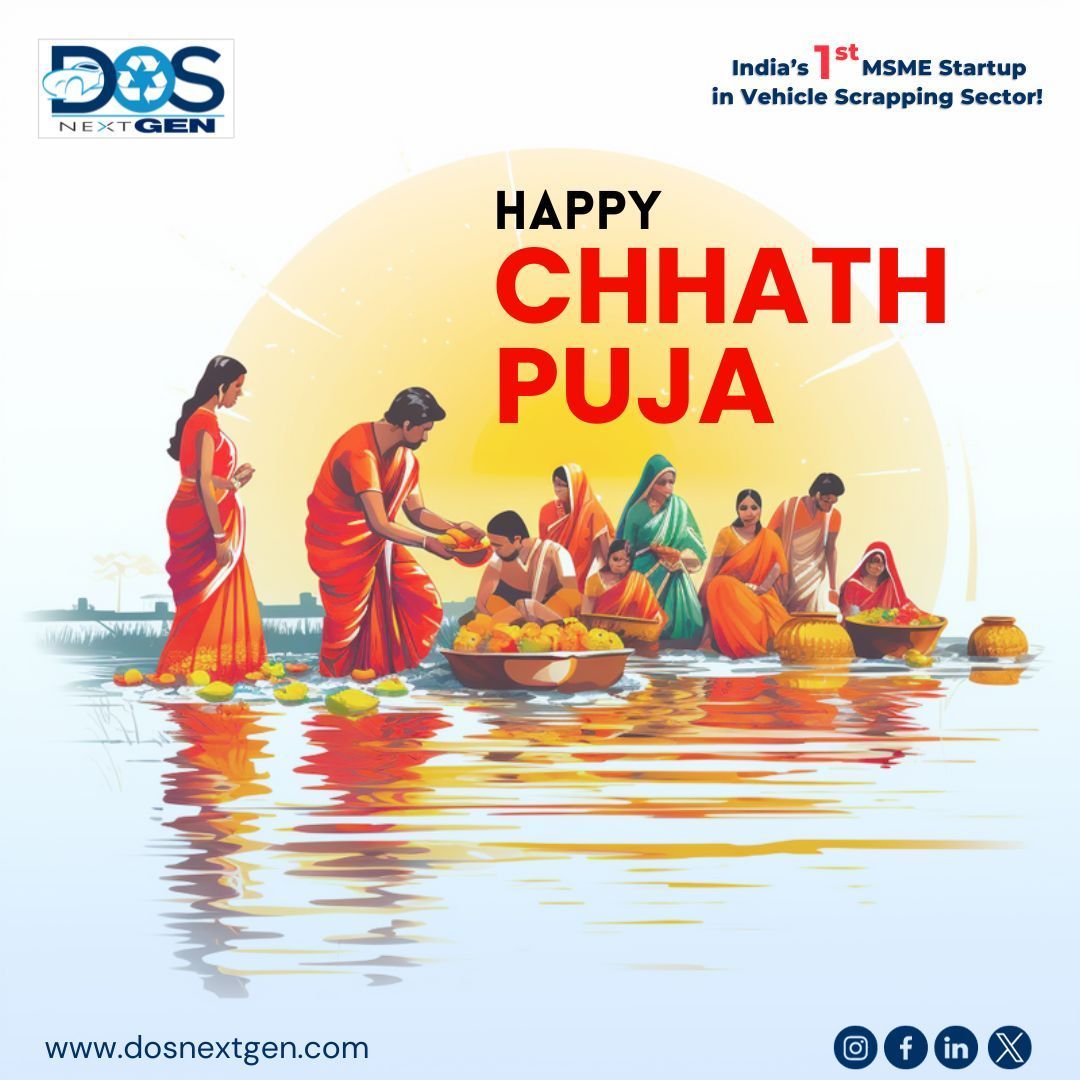 dosnextgen's tweet photo. Happy Chhath Puja .
Scrap your old vehicle with us!
Visit: https://t.co/vdfQ5XbME6
.
.
#DosNextGen #car #DOS #dosnextgen #dos_next_gen #chhathpuja #RVSF #NCR #DELHI #happychhathpuja #STARTUP #FIRST_MSME_STARTUP_VEHICLE_SCRAPPING_SECTOR_INDIA #festival #POLLUTION_FREE_INDIA https://t.co/IOykQ3kQT1