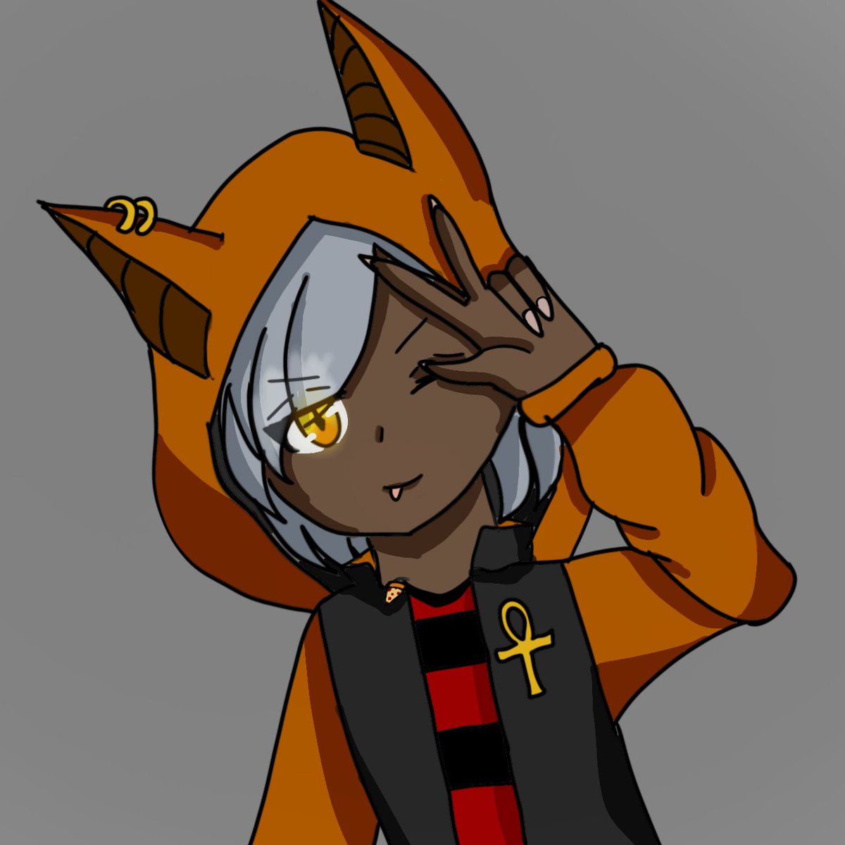Mei4Kocho's tweet photo. Resolvi participar por diversão tem cada fanart linda! (E sim ele tá com a blusa do flamengo por conta do dante akkaksk) #Neopizzaguy #neobaka https://t.co/ilfSOImEDY