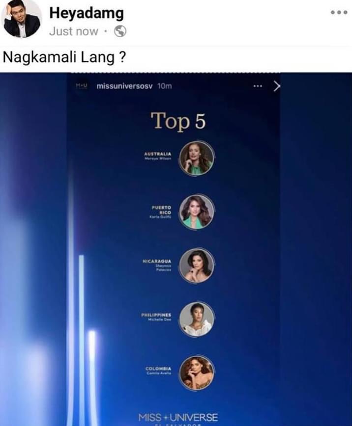 AngMadam's tweet photo. Ngek. Cheap!!! #MissUniverse2023 #MichelleMarquezDee https://t.co/YIR7jl6wSF
