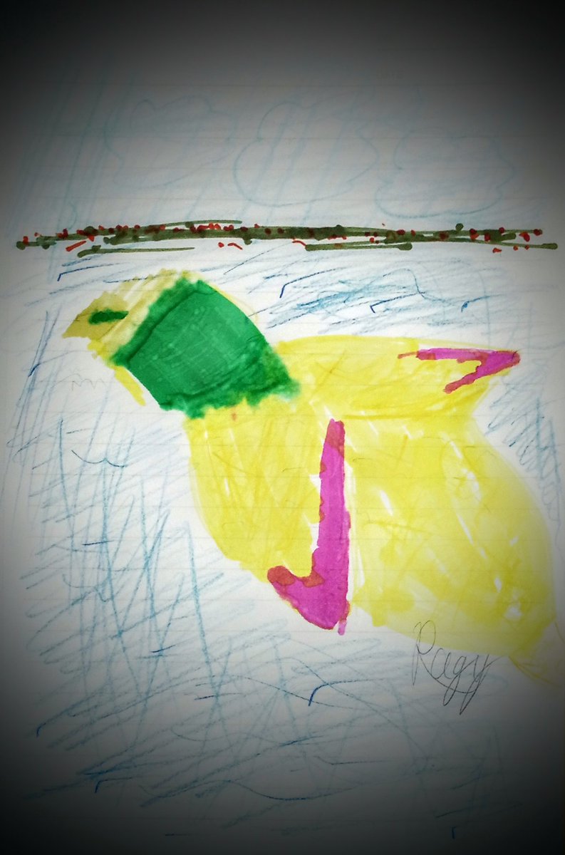RagyCh's tweet photo. [題名]この世の鳥
＃Ragy ＃この世界観に惚れろ #絵師さんと繋がりたい ＃絵師さんフォロバ100 ＃落書き ＃お絵描き https://t.co/jXT6XZR016
