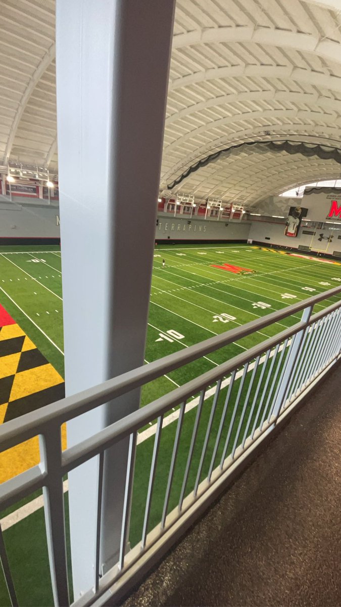 Enjoyed the experience at the University of Maryland today! Loved the facility and the atmosphere. @lancethompson_ @ZSpavital @T_Money4699