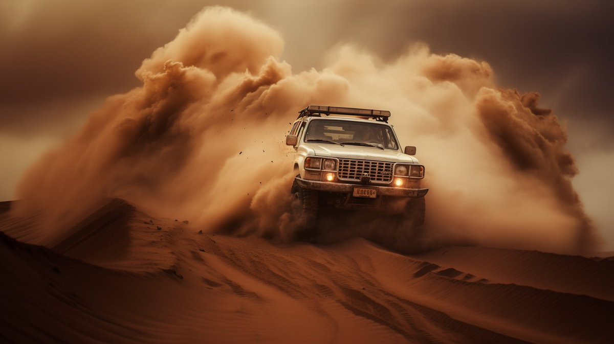 HeinzDobernig's tweet photo. Good Morning AI Community & all Followers
#ArtificialIntelligence #AIArt #photography #offroadvehicles #desert #SupprtEachOthers https://t.co/tQnGpoPVMA