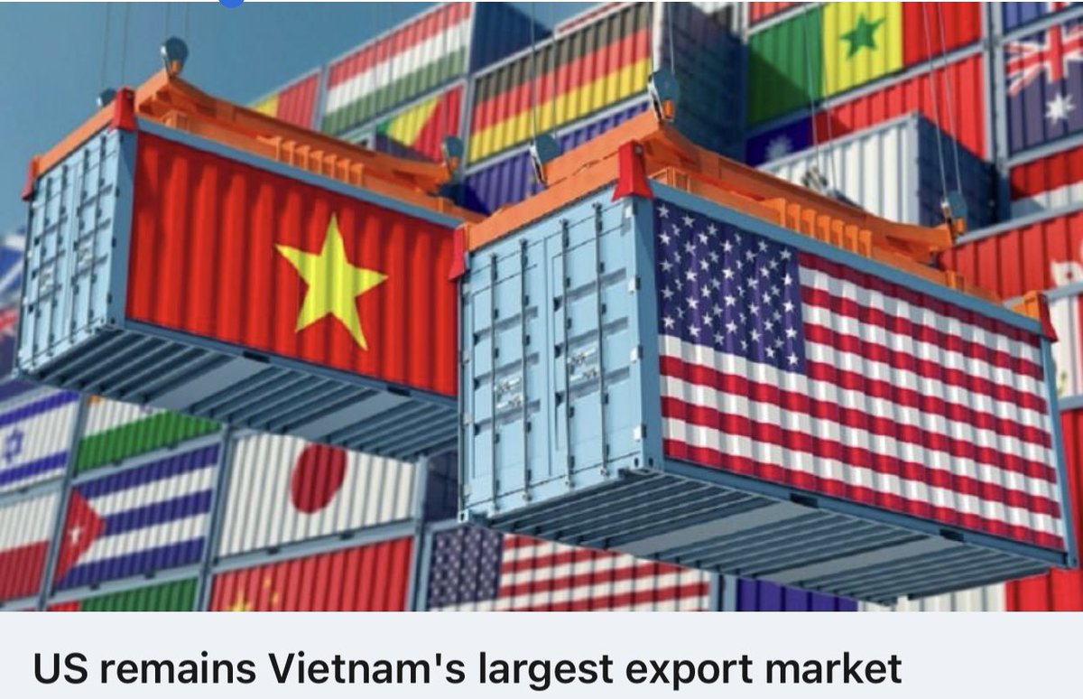 DavidKhamNguyen's tweet photo. The US has retained its position as Vietnam's largest export market in recent years, while Vietnam has become the US' 7th largest trading partner and the largest trading partner of the US in the ASEAN region.
Good news! https://t.co/mZUFzJzcpm