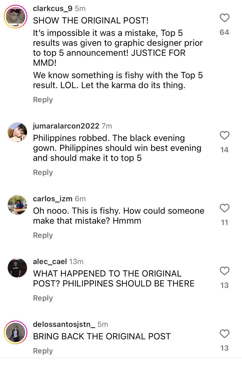 iamfayee's tweet photo. Umiinit ulo ko. Apparently, this was posted on missuniversosv IG 😠 Just look at the comsec now. There is no room for error when you’re giving something to the graphics team — coz this isn’t easy to create. It’s given in advance!!! @MissUniverse @MissUniverso_sv explain yourselves!!